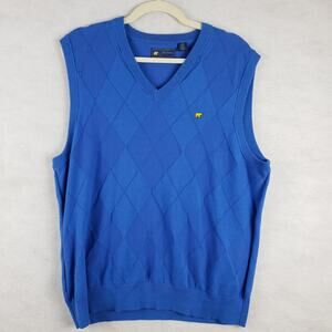 Jack Nicklaus XL Argyle Diamond Sweater Vest Blue‎ Classic Preppy Golf Office